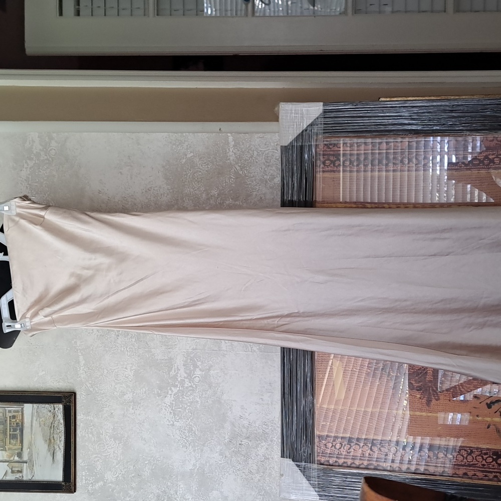 Princess Polly Elegant Cream Strapless Dress Size 2